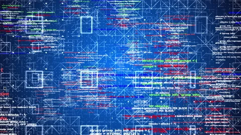 Cloud and edge computing technology concept with cybersecurity data protection Stock Footage 233626819