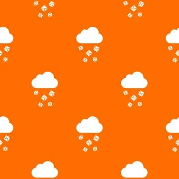 Cloud and hail pattern seamless Stock Illustration