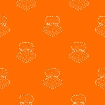 Cloud and hail pattern vector orange 스톡 일러스트