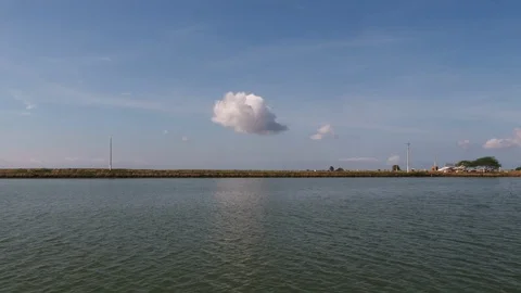 Cloud and lake Stock Footage 124720570