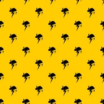 Cloud and lightning pattern Stock Illustration