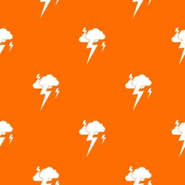 Cloud and lightning pattern seamless Illustrazione stock