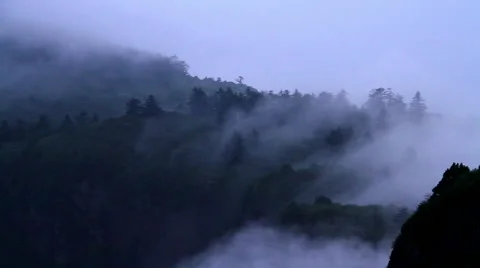 Cloud and mist Stock Footage 40768075