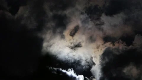 Cloud and moon light Stock Footage 221524579