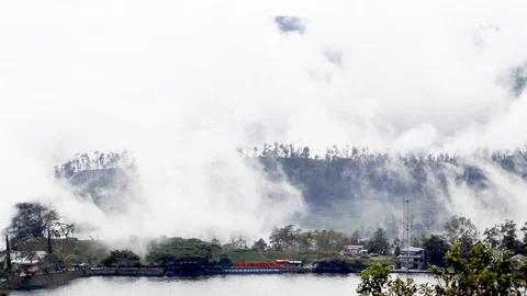 Cloud and mountain time lapse Stock Footage 102479129