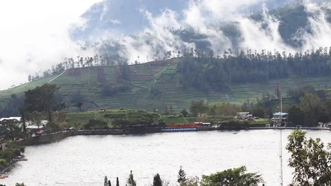 Cloud and mountain time lapse Stock Footage 102479189