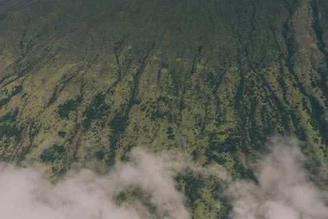 Cloud and Mountain View of Maui, Hawaii Stock Photos