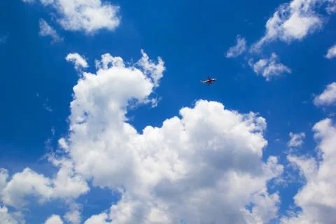 Cloud and plane Stock Photos