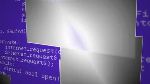 Cloud and program codes Stock Footage 112033015