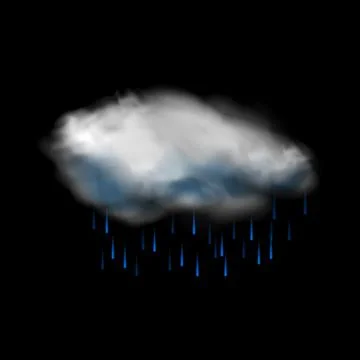 Cloud and rain icon Stock Illustration
