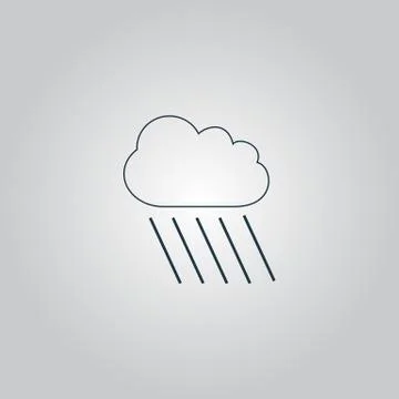 Cloud and rain Stock Illustration