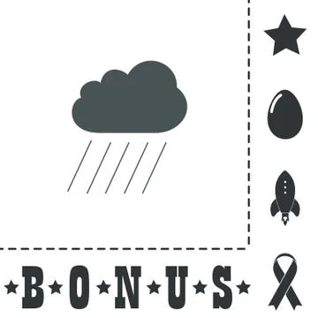 Cloud and rain Stock Illustration