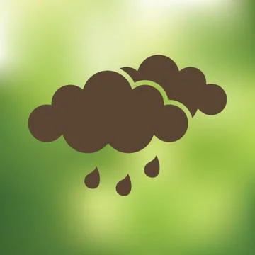 Cloud And Rain Stock-Illustration