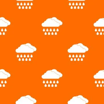 Cloud and rain pattern seamless イラスト素材