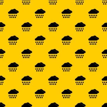 Cloud and rain pattern vector 스톡 일러스트