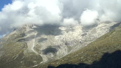 Cloud and shadow in the alps, Aletsch Stock Footage 194487806