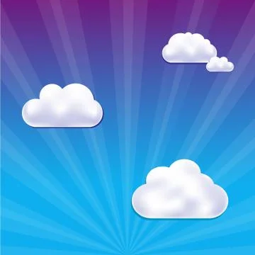 Cloud and sky Stock Illustration