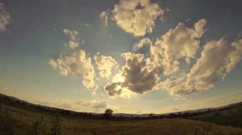 Cloud and sky at sunset Stock Footage 44390604