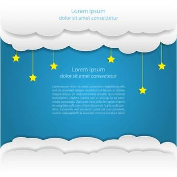 Cloud and sky template.Vector EPS10 Stock Illustration