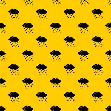 Cloud and snow pattern vector Illustrazione stock