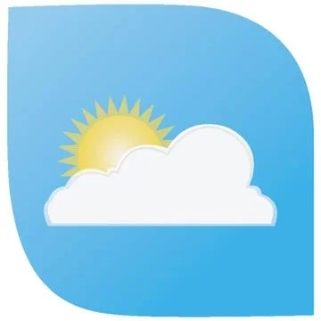 Cloud And Sun Stock-Illustration