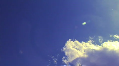Cloud and Sun Rotation 2 Stock Footage 740239