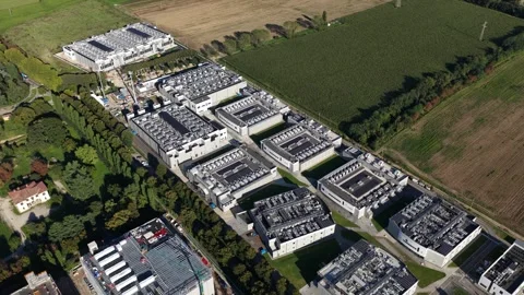 Cloud and Virtualization, large scale data center in Milan, Italy. Stock Footage 321128251