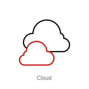 Cloud and weather icon concept Stock Illustration