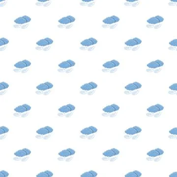 Cloud and wind pattern seamless background illustration Illustrazione stock