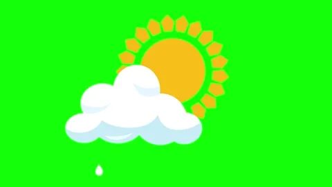 Cloud Animated with Sun - Stock Video Element Stock-Footage 341587072