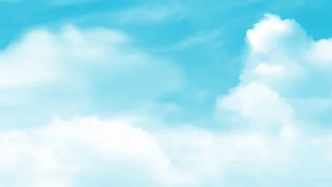 Cloud Animation - Blue Sky Stock Footage 92639022