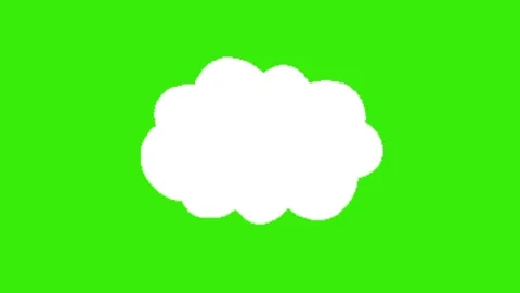 Cloud animation om green screen Vidéo 330680222