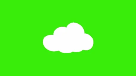 Cloud animation om green screen Vidéo 330680223