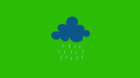 Cloud animation om green screen 動画素材 330680226