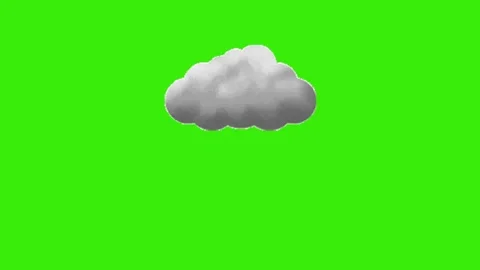 Cloud animation om green screen Vidéo 330680235