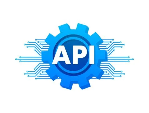 Cloud API - application programming interface. Internet network. Vector stock Stock Illustration