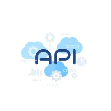 Cloud API, software integration vector illustration 스톡 일러스트