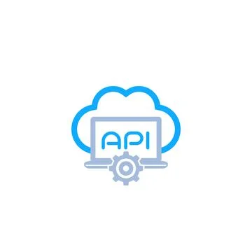 Cloud API, vector icon Stock Illustration