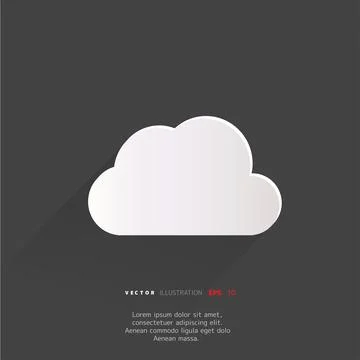 Cloud application web icon Stock Illustration