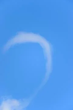 Cloud arc blue sky Stock Photos