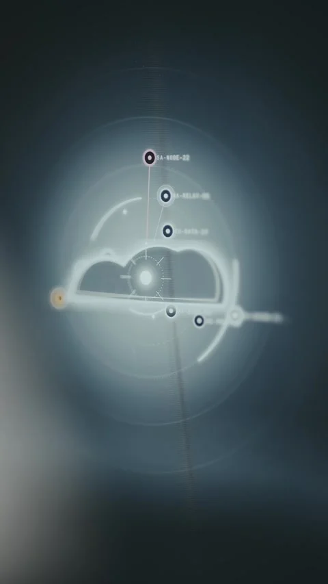 Cloud architecture model featuring distributed and connected nodes Vídeos de archivo 335484672