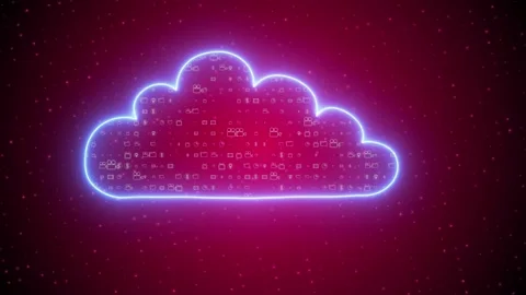 Cloud architecture platform. Internet infrastructure concept. Abstract Stock Footage 262301657