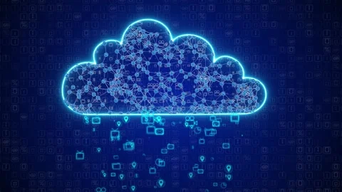 Cloud architecture platform. Internet infrastructure concept. Abstract Video stock 262474530