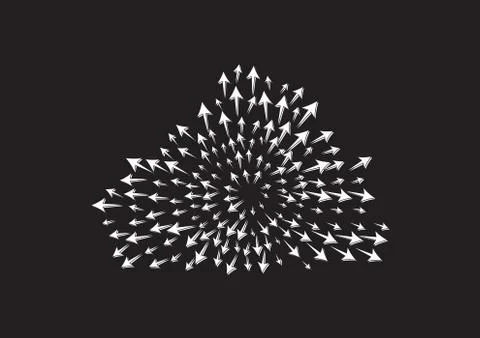 Cloud arrow Icon in trendy flat style isolated on grey background. Arrow symb Stock Illustration