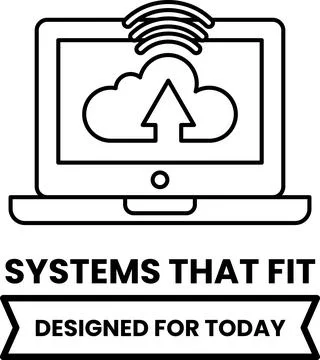 A cloud with an arrow pointing upwards Illustrazione stock