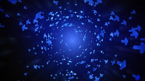 Cloud of Arrows moving sideways Background animation Stock Footage 317910102