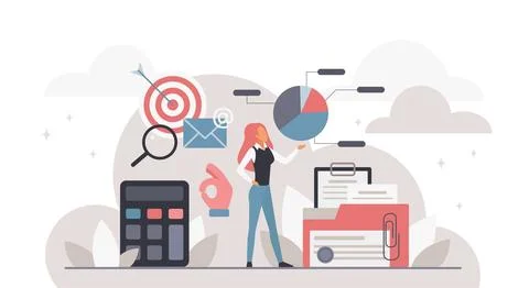 Cloud Audit Analytics Business Vector Design Stockillustratie