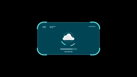 Cloud Authentication System Animation Stock Footage 340197253