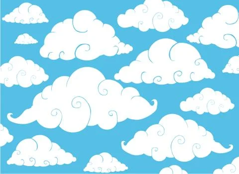 Cloud background Stock Illustration