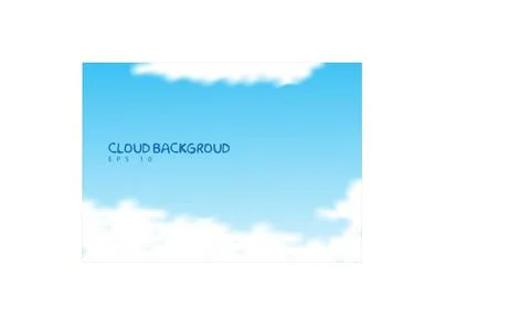 Cloud background illustration, the vector can be used for your design, web Illustrazione stock